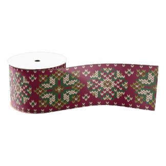 Christmas  jacquard grosgrain ribbon