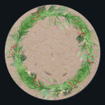 Christmas Jam Canning | Homemade  Mason Jar Classic Round Sticker<br><div class="desc">Personalised Jam Canning | Homemade Mason Jar design template ready for you to add your details to . If you would like to change the colour or style of the font click customise further at the end of the template .</div>