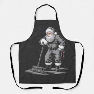 Christmas Janitor Santa Xmas Cleaning Apron