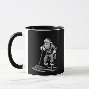 Christmas Janitor Santa Xmas Cleaning Mug