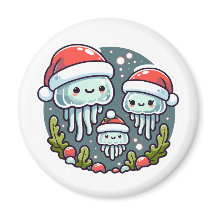 Christmas jellyfish family