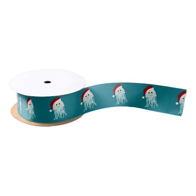 Christmas Jellyfish Satin Ribbon (Spool)