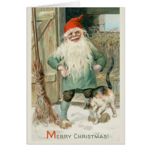 Christmas Jenny Nyström Helpful tomte CC1193 Card