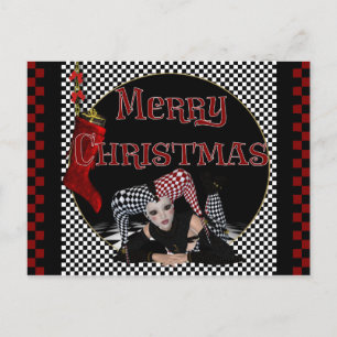 Christmas Jester Design 1 - Fantasy Postcard