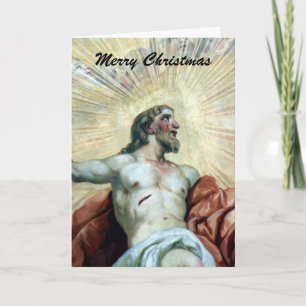 christmas jesus art holiday card