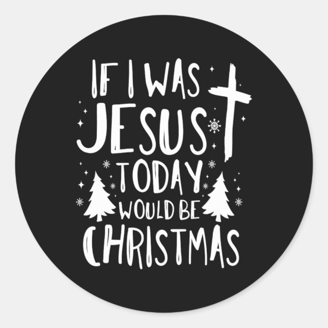 Christmas Jesus Birthday Holiday Season Gift Classic Round Sticker (Front)