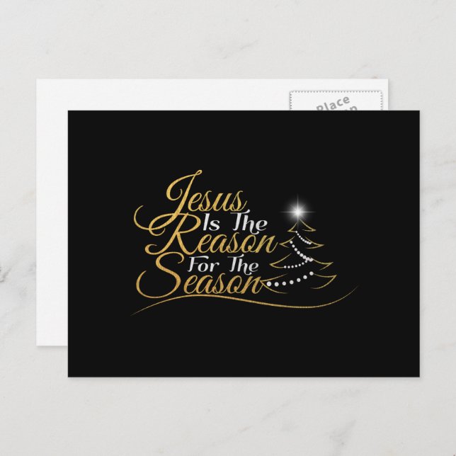 Christmas Jesus is the Reason for the Season Postcard (Front/Back)