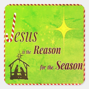 Christmas Jesus is the Reason Sticker set