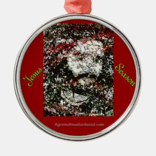 Christmas Jesus Metal Ornament