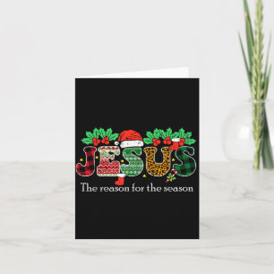 Christmas Jesus Reason Season Xmas Christian Men W Card