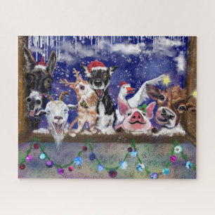 Christmas Jigsaw Puzzle Animal Party Happy Song