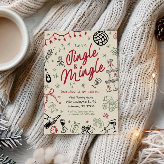 Christmas Jingle and Mingle invitation, Christmas Invitation (Creator Uploaded)