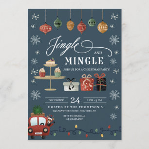 Christmas Jingle and Mingle Party Invitation