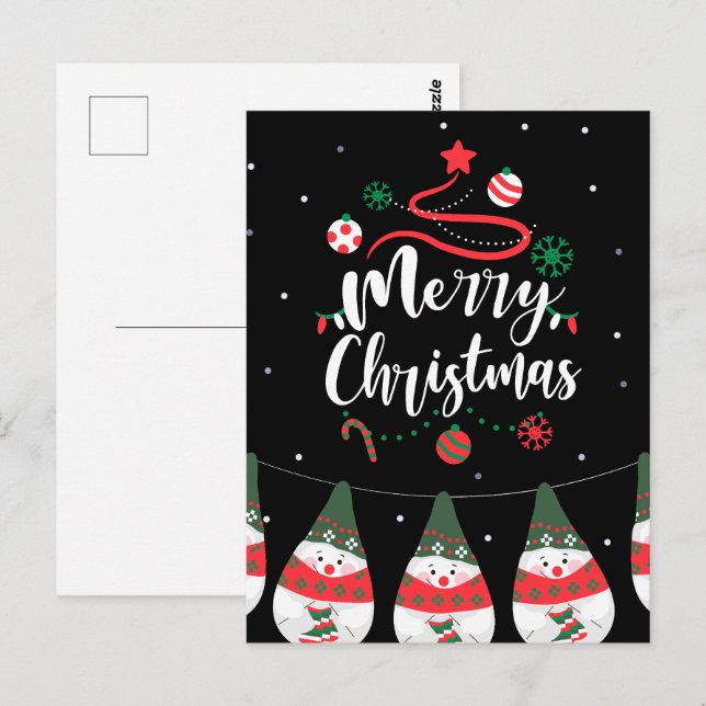 Christmas Jingle Bells Joyful Greetings Collection Postcard (Front/Back)