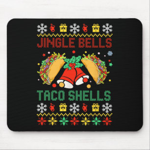 Christmas Jingle Bells Taco Shells Funny Family Ug Mouse Pad