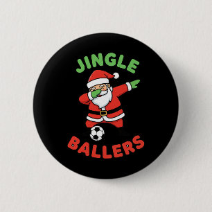 Christmas Jingle Llers Soccer Santa Dab Footll 6 Cm Round Badge