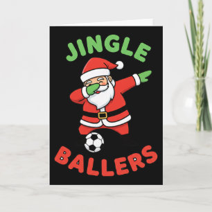 Christmas Jingle Llers Soccer Santa Dab Footll Card