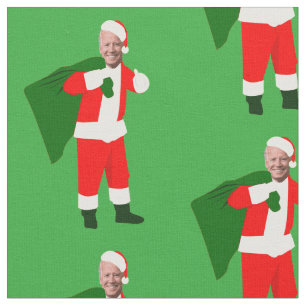 christmas joe biden santa fabric