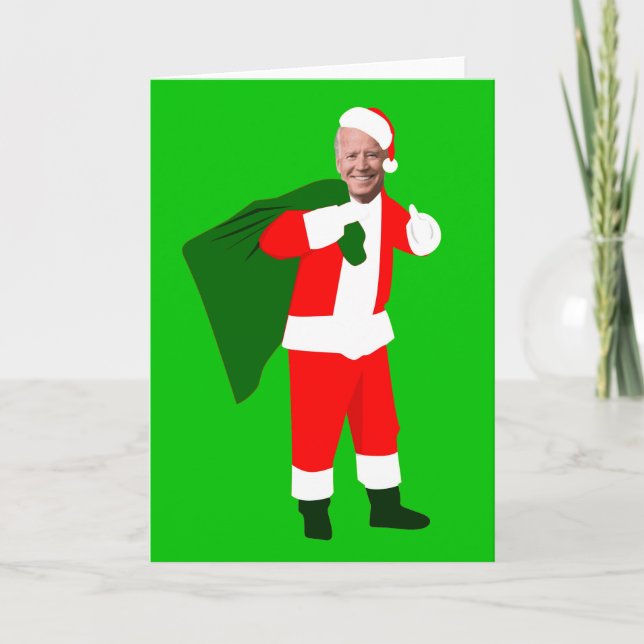christmas joe biden santa invitation (Front)