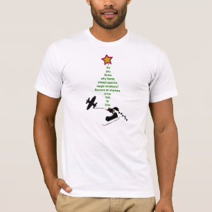 Christmas joke tees: Santa and Aeroplane T-Shirt
