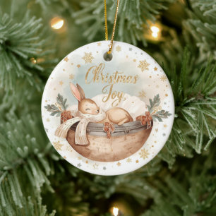 Christmas Joy – A Keepsake of Firsts, Light & Love Ceramic Ornament