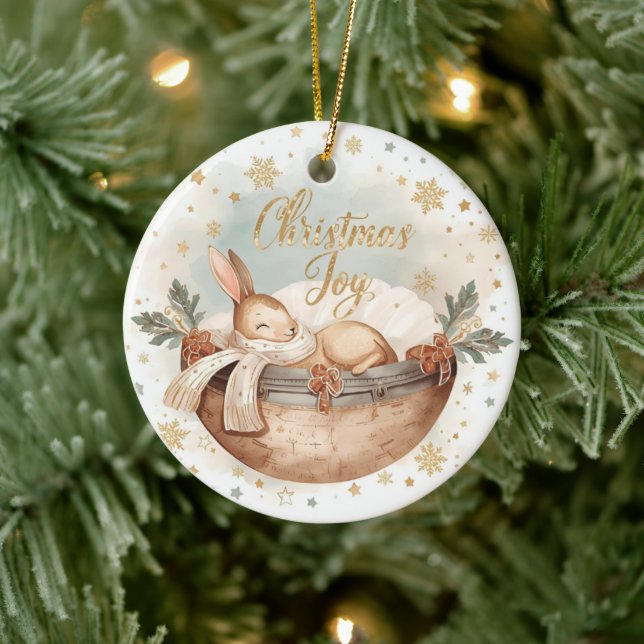 Christmas Joy – A Keepsake of Firsts, Light & Love Ceramic Ornament (Tree)