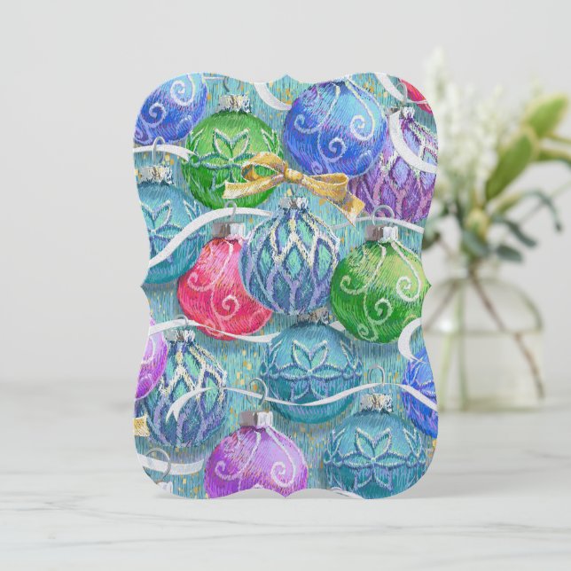 Christmas Joy Christmas Card (Standing Front)