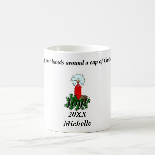 Christmas Joy Customisable Gift Coffee Mug (Center)
