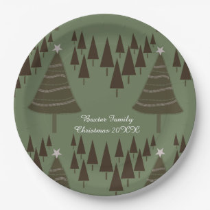 Christmas Joy-Elegant Holiday Style Paper Plate
