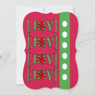 Christmas Joy Flat Greeting Card