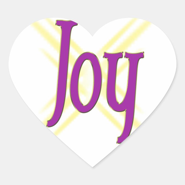 Christmas Joy Heart Sticker (Front)