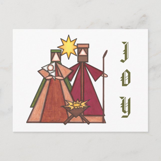 Christmas Joy Holiday Postcard (Front)