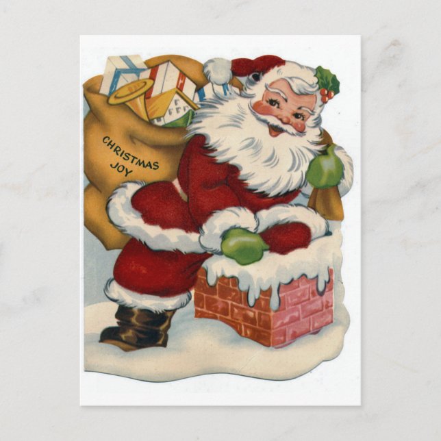 Christmas Joy Holiday Postcard (Front)