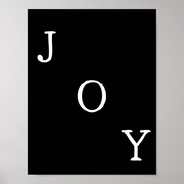 Christmas Joy Holiday Quote Poster (Front)