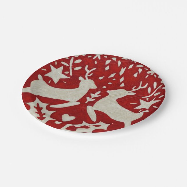 Christmas Joy I Paper Plate (Angled)