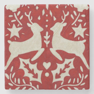 Christmas Joy I Stone Coaster