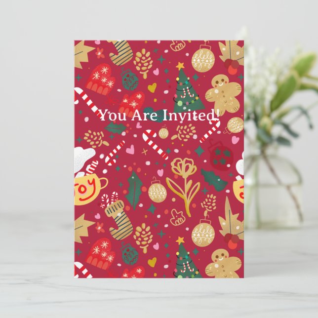 Christmas Joy Invitation (Standing Front)