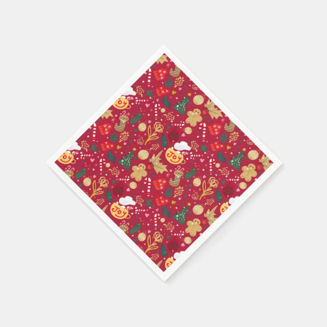 Christmas Joy Napkin (Corner)