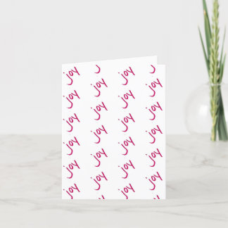 Christmas Joy on Paper Card