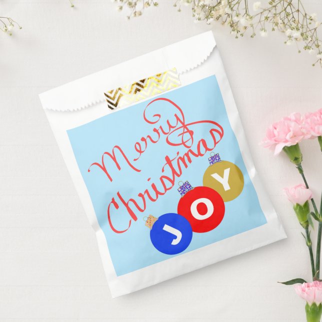 Christmas Joy Ornaments  Favour Bag (Sealed)