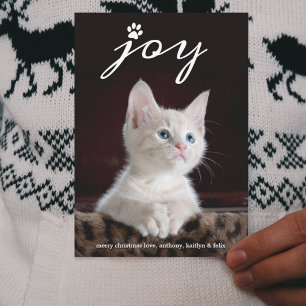 Christmas Joy   Pet Holiday Photo Card