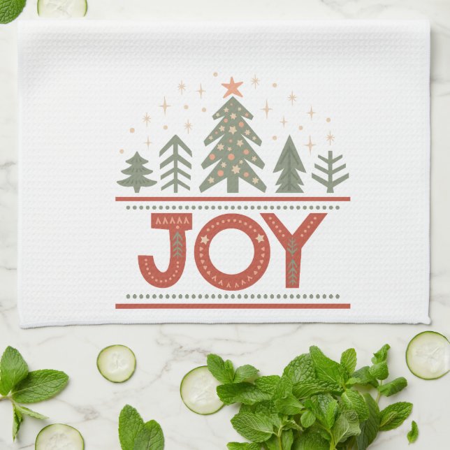 Christmas Joy Tea Towel (Folded)