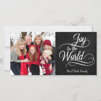 Christmas Joy to the World Family Photo Holiday
