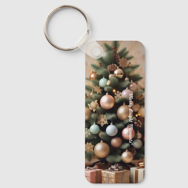 "Christmas Joy Unwrapped" Key Ring (Front)