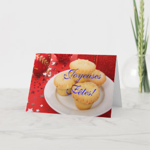 Christmas Joyeuses Fêtes et bonne année III Holiday Card