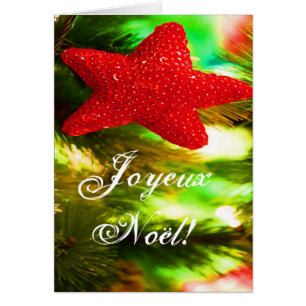 Christmas Joyeux Noel Red Christmas Star III