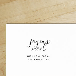 Christmas Joyeux Noel with love from Rubber Stamp
