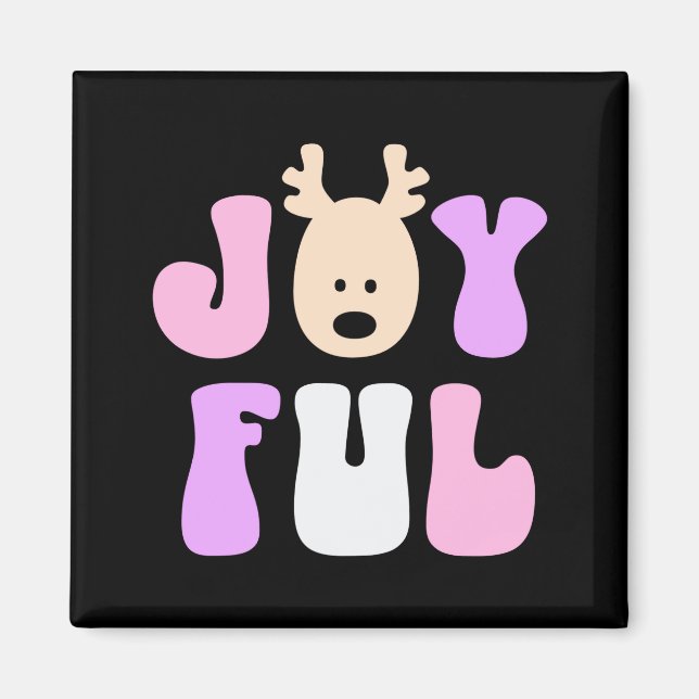 Christmas Joyful Colorful Festive Kids T Shirt  Magnet (Front)
