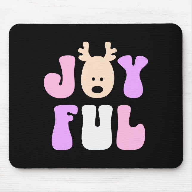 Christmas Joyful Colorful Festive Kids T Shirt  Mouse Pad (Front)