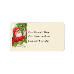 Christmas Joys Vintage Address Label